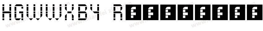 HGWWXB4 Regular字体转换